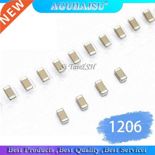 100pcs 10NF X7R Error 10% 50V 1206 10 smd capacitor
