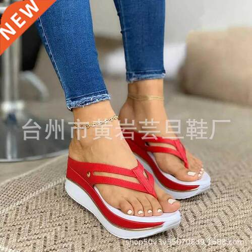 Summer flip-flops for ladies 5-4 plus-size大码夏季女士凉鞋