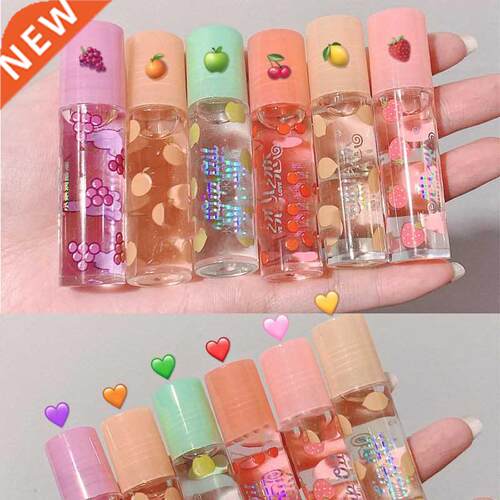 6 Colors Roll-on Fruit Oil Lip Balm Lip Oil Moisturizing Mir