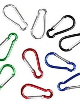 10 Pcs multi color Metal Aluminum Climbing Carabiner Hook S