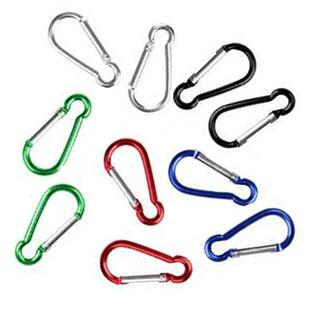 10 Pcs multi color Metal Aluminum Climbing Carabiner Hook S