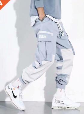 Spring Fall Harem Baggy Cargo Pants Men Harajuku Fashion Mix