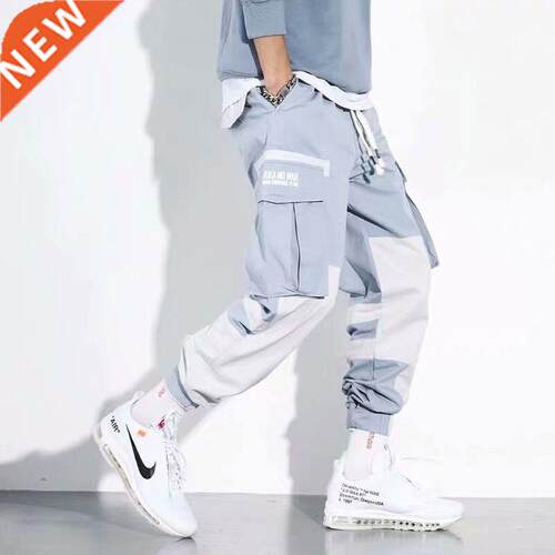 Spring Fall Harem Baggy Cargo Pants Men Harajuku Fashion Mix