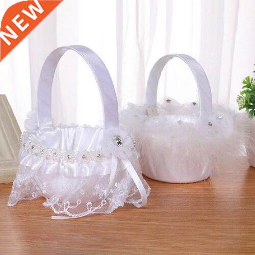 Flower Basket Simulation Petals Party Home Decor Gift