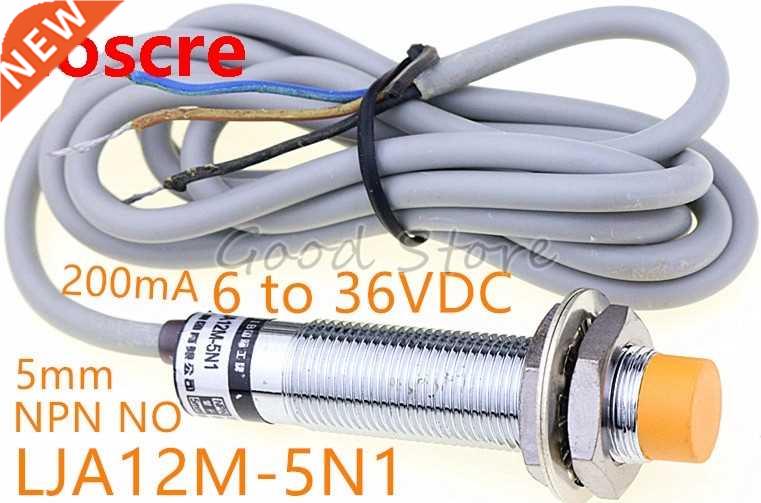 1PCS LJA12M-5N1 three wire 200mA 6 to 36V DC NPN NO M12 Prox