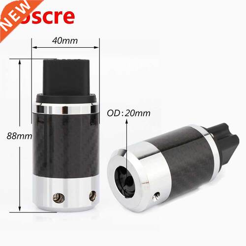 Preffair CF4A Top quality Carbon Fiber Gold Plated 20A C19 I
