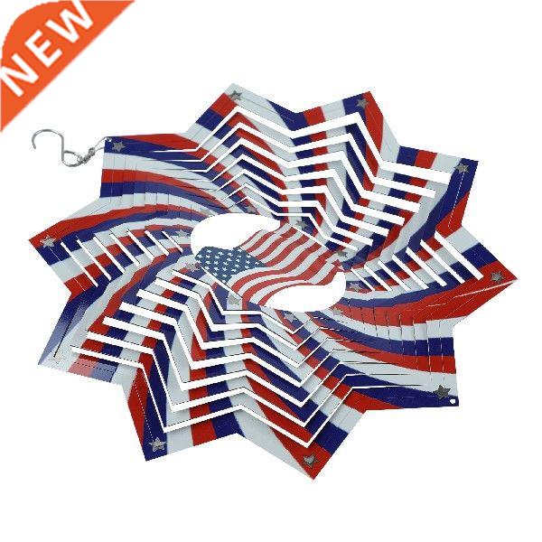 Wind Chimes Independence Day Star Stripe Eagle Print