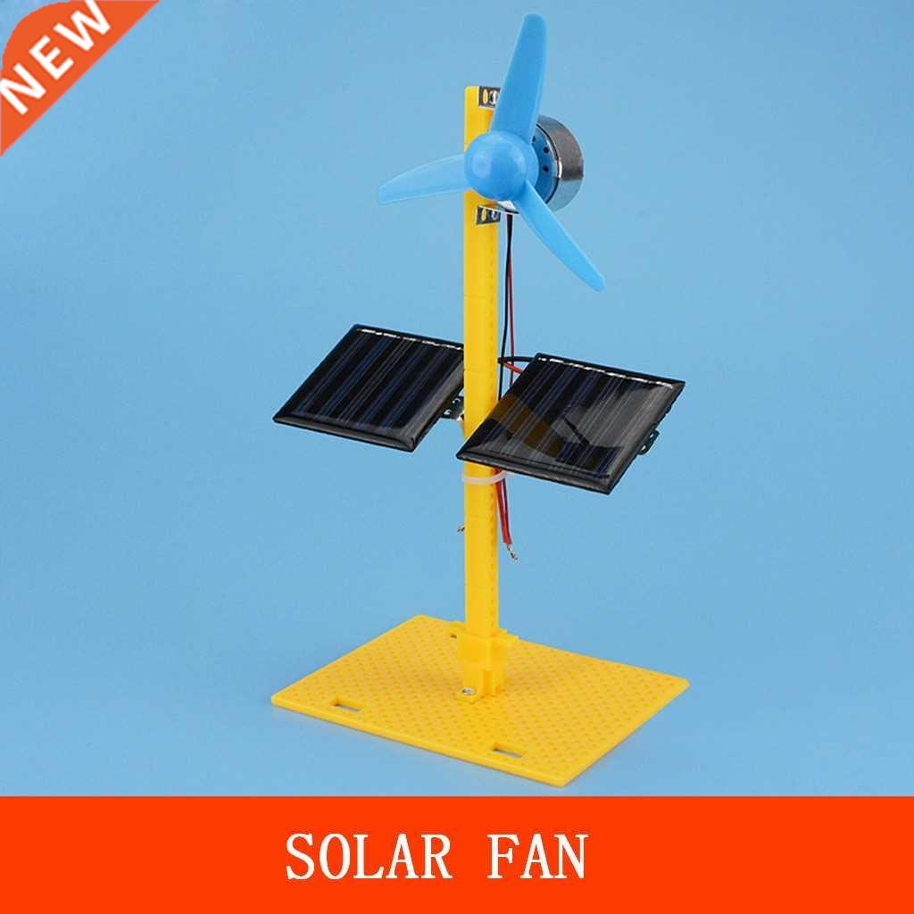 Set Of Solar Fan Model Power Generator Dc Motor Mini Fan Pa
