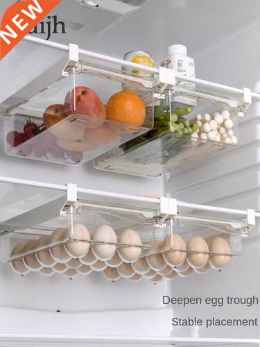Kitchen Fruit Food Storge Box Plstic Cler Fridge Orgnize