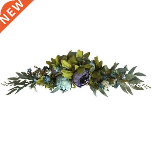 Floral Swag, Artificial Peony Flowers Swag for Front Door We