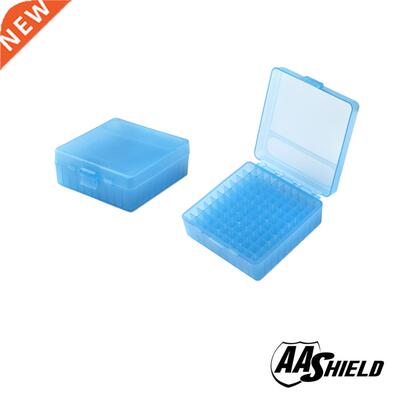 AA Shield Plastic Ammo Box 100 Round 9mm Ammo Case Huntting