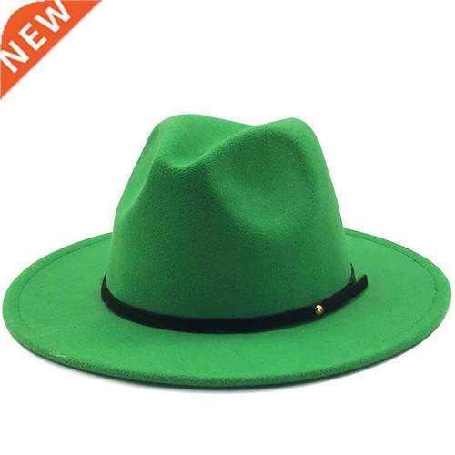Hot Women Men Wool Vintage Gangster Trilby Felt Fedora Hat W