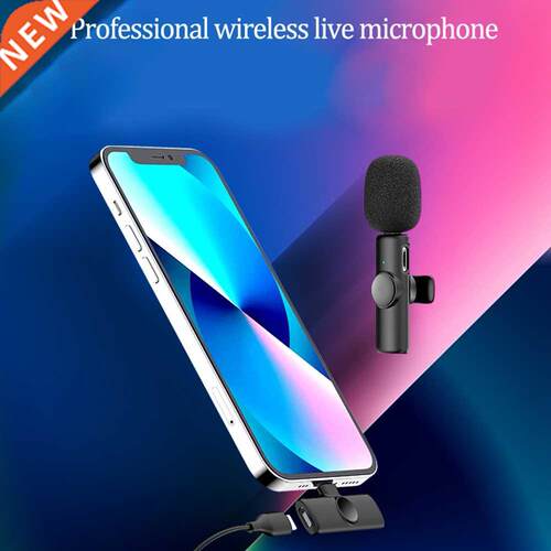 Wireless 1 to 1/2 Lavalier Microphone Portable Audio Video R