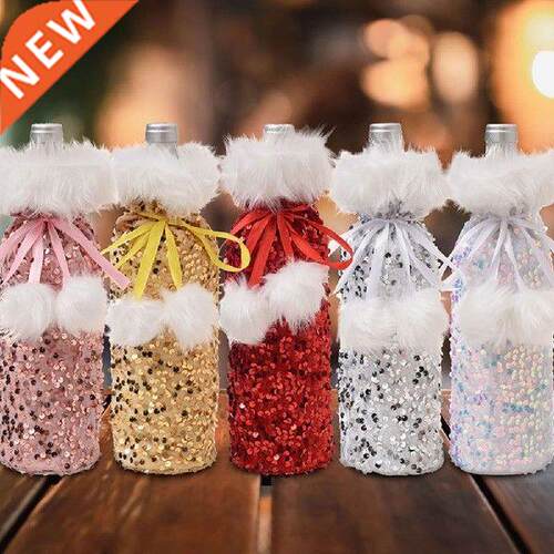 Christmas Bottle Cover Merry Christmas Decor Christmas