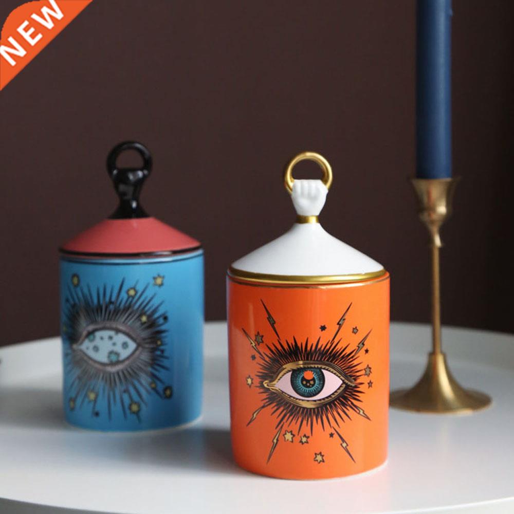 eye of scented candle ceramic pot eyes receive jar jar