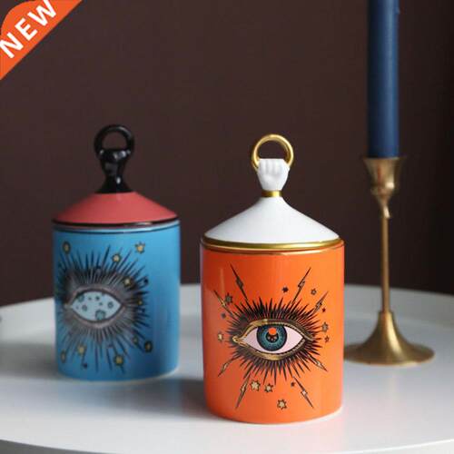 eye of scented candle ceramic pot eyes receive jar jar