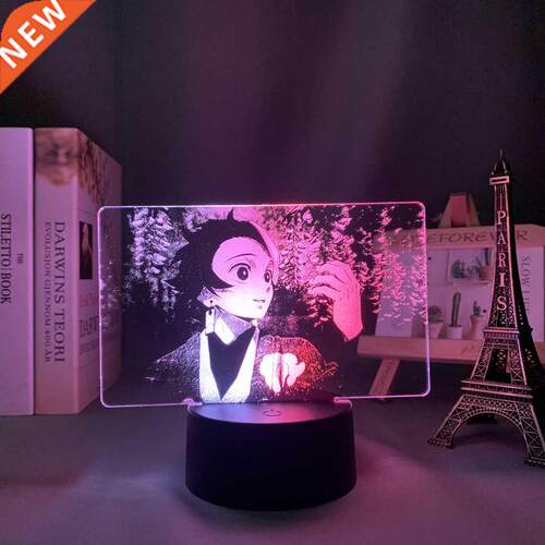 Colorful Anime Two Tone Lamp Kimetsu No Yaiba Tanjiro for Ki