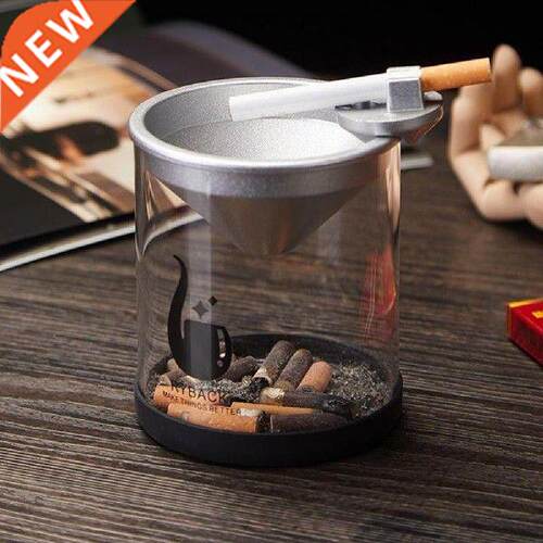 Detachable Ash Tray with Funnel Lid Aluminum Alloy