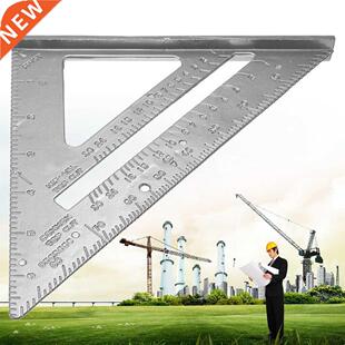 Protractor Triangle Ruler 6.5in Aluminum Alloy Triangle Rule