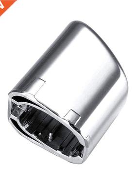 1pc Car Handbrake Lever Parking Button Cover Chrome Decorati