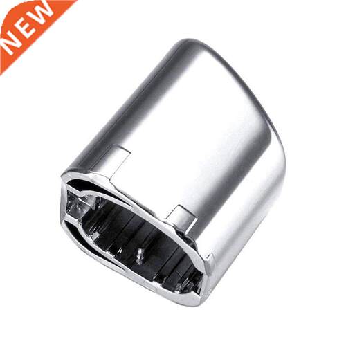 1pc Car Handbrake Lever Parking Button Cover Chrome Decorati