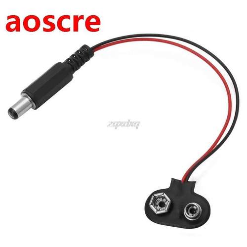 1 PC 9V Battery Snap T Type Clip Lead Wire Connector Power S