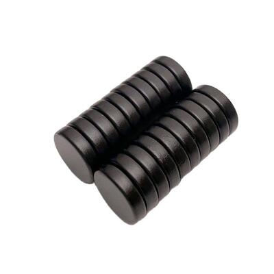 20PCS Black Epoxy Neodymium Magnet Strong Small Round Waterp