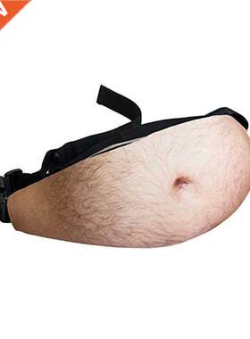 1pc NEW D woman Belly Pockets Belt Bag PU Novelty Men Beer
