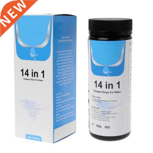 100 Strips Water Test Strips Paper Reagent Strip Water Quali