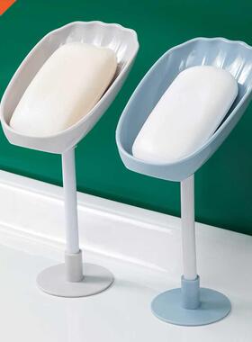 Soap Dish Drain Suction Cup Punch-free Soap Holder Box Wall