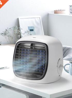 USB Mini Air Cooler Portable Desk Small Fan Humidificatio