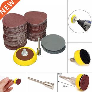 1 Inch 100 Pcs Rotary Power Sand Paper Fits 1/8 Shank Sandi