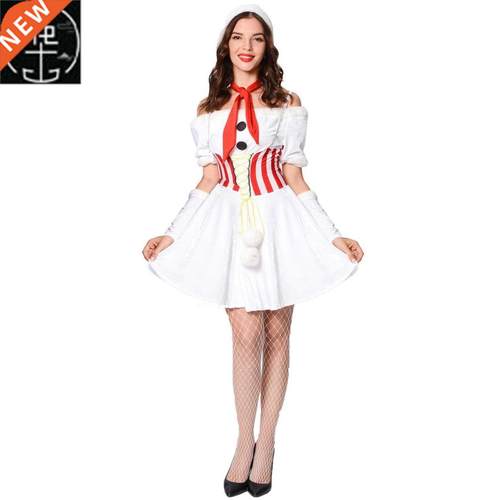Play the snowman Christmas costume stage costume cosplay