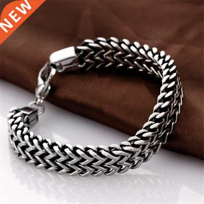 Bracelet for Men Male Snake Chain on Hand Double Link Chains