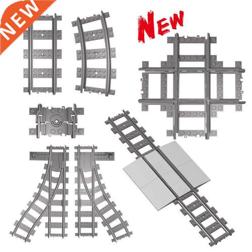 City Trains Train Track Rail Bricks Model Toy Soft Track&am