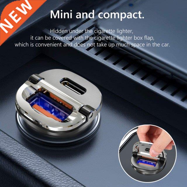 Dual USB C Car Charger QC 3.0 38W PD QC3.0 Fast Charging Car