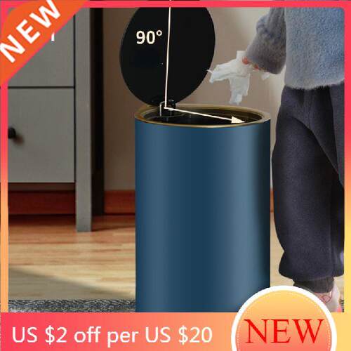 Small Luxury Trash Can Bathroom Garbage Stainless Steel