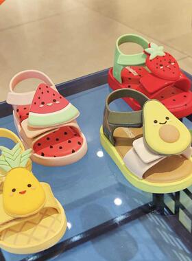 2021 New Melissa children's jelly fruit watermelon shoes boy