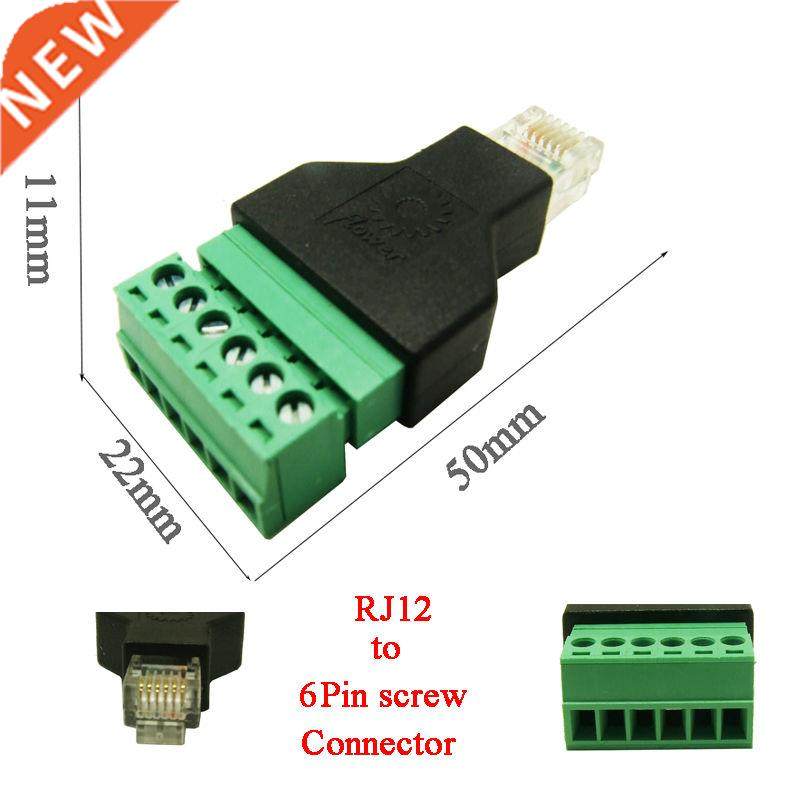 50pcs RJ12 6P6C Telephone Modular Plugs Telecom Connectors R