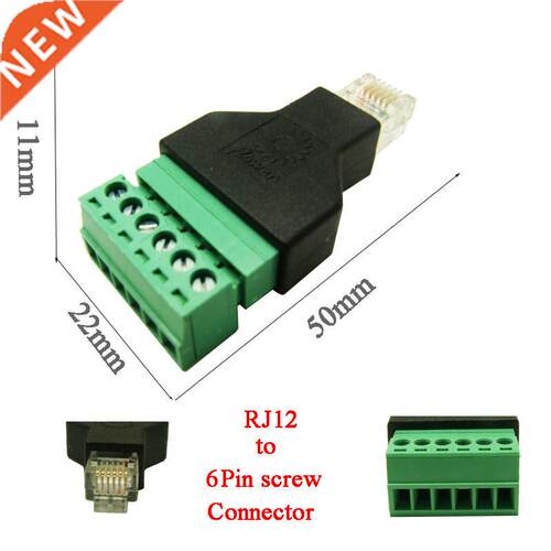 50pcs RJ12 6P6C Telephone Modular Plugs Telecom Connectors R