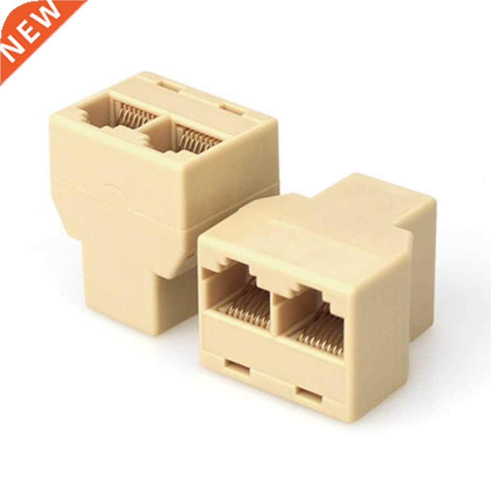 10Pcs/lot RJ45 CAT 5 6 LAN Ethernet Splitter Connector Adapt