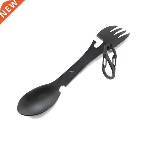 Portable Stainless Steel 5 in 1 Spoon Fork Steak Can Opener