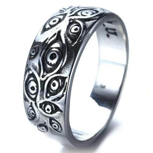 Punk Fashion Rings for Women Men Retro Hip-Hop Personality R