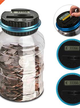 1.8L Pggy Bank Counter Con Electronc Dgtal LCD Countng