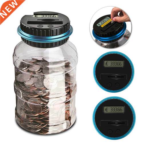 1.8L Pggy Bank Counter Con Electronc Dgtal LCD Countng