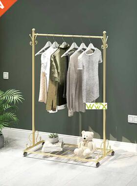 Clothing Rack Floor Metal Hanger Living Room Coat Stand