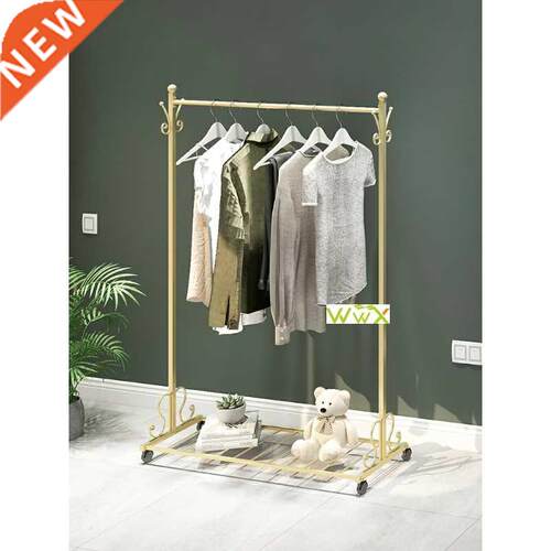 Clothing Rack Floor Metal Hanger Living Room Coat Stand