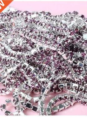 1Meter/lot Sewing Crystal Rhinestone Chain SS6 SS8 SS10 SS12