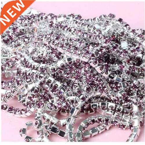 1Meter/lot Sewing Crystal Rhinestone Chain SS6 SS8 SS10 SS12
