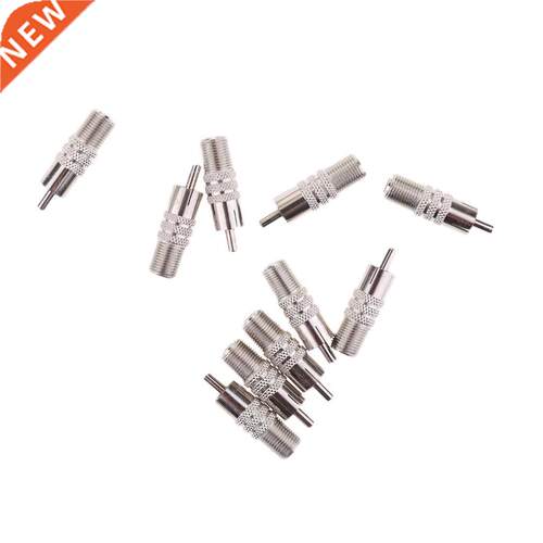 10x F Type Female to RCA Male Coax Coaxial Cable Audio Conne